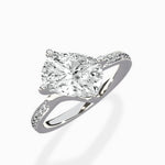 Split Shank Pave Solitaire Ring Engagement Ring - The Better Diamonds