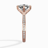 Split Shank Pave Solitaire Ring Engagement Ring - The Better Diamonds