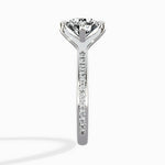 Split Shank Pave Solitaire Ring Engagement Ring - The Better Diamonds