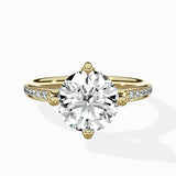 Split Shank Pave Solitaire Ring Engagement Ring - The Better Diamonds