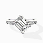 Split Shank Pave Solitaire Ring Engagement Ring - The Better Diamonds