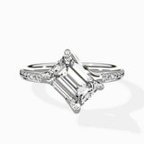 Split Shank Pave Solitaire Ring Engagement Ring - The Better Diamonds