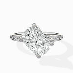 Split Shank Pave Solitaire Ring Engagement Ring - The Better Diamonds