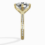 Split Shank Pave Solitaire Ring Engagement Ring - The Better Diamonds