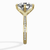 Split Shank Pave Solitaire Ring Engagement Ring - The Better Diamonds