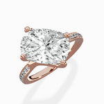 Split Shank Pave Solitaire Ring Engagement Ring - The Better Diamonds