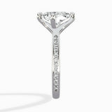 Split Shank Pave Solitaire Ring Engagement Ring - The Better Diamonds