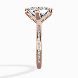 Split Shank Pave Solitaire Ring Engagement Ring - The Better Diamonds
