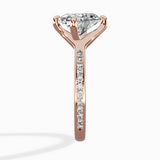 Split Shank Pave Solitaire Ring Engagement Ring - The Better Diamonds