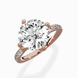 Split Shank Pave Solitaire Ring Engagement Ring - The Better Diamonds