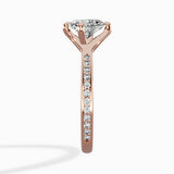 Split Shank Pave Solitaire Ring Engagement Ring - The Better Diamonds