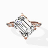 Split Shank Pave Solitaire Ring Engagement Ring - The Better Diamonds