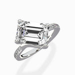 Split Shank Pave Solitaire Ring Engagement Ring - The Better Diamonds