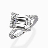 Split Shank Pave Solitaire Ring Engagement Ring - The Better Diamonds