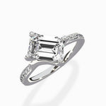 Split Shank Pave Solitaire Ring Engagement Ring - The Better Diamonds