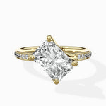 Split Shank Pave Solitaire Ring Engagement Ring - The Better Diamonds