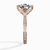 Split Shank Pave Solitaire Ring Engagement Ring - The Better Diamonds