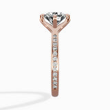 Split Shank Pave Solitaire Ring Engagement Ring - The Better Diamonds
