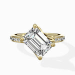 Split Shank Pave Solitaire Ring Engagement Ring - The Better Diamonds