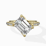 Split Shank Pave Solitaire Ring Engagement Ring - The Better Diamonds