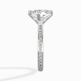 Split Shank Pave Solitaire Ring Engagement Ring - The Better Diamonds