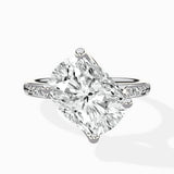Split Shank Pave Solitaire Ring Engagement Ring - The Better Diamonds
