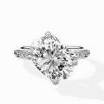 Split Shank Pave Solitaire Ring Engagement Ring - The Better Diamonds