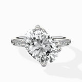 Split Shank Pave Solitaire Ring Engagement Ring - The Better Diamonds