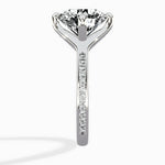 Split Shank Pave Solitaire Ring Engagement Ring - The Better Diamonds