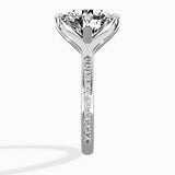 Split Shank Pave Solitaire Ring Engagement Ring - The Better Diamonds