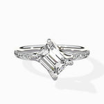Split Shank Pave Solitaire Ring Engagement Ring - The Better Diamonds