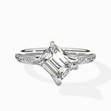 Split Shank Pave Solitaire Ring Engagement Ring - The Better Diamonds