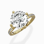 Split Shank Pave Solitaire Ring Engagement Ring - The Better Diamonds