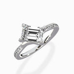 Split Shank Pave Solitaire Ring Engagement Ring - The Better Diamonds
