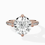 Split Shank Pave Solitaire Ring Engagement Ring - The Better Diamonds
