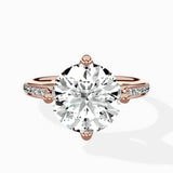 Split Shank Pave Solitaire Ring Engagement Ring - The Better Diamonds