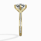 Split Shank Pave Solitaire Ring Engagement Ring - The Better Diamonds