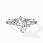Split Shank Pave Solitaire Ring Engagement Ring - The Better Diamonds