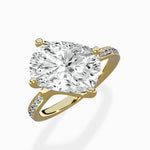 Split Shank Pave Solitaire Ring Engagement Ring - The Better Diamonds