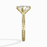 Split Shank Pave Solitaire Ring Engagement Ring - The Better Diamonds