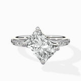 Split Shank Pave Solitaire Ring Engagement Ring - The Better Diamonds