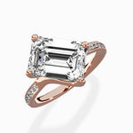 Split Shank Pave Solitaire Ring Engagement Ring - The Better Diamonds