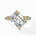 Split Shank Pave Solitaire Ring Engagement Ring - The Better Diamonds