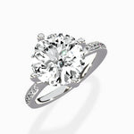 Split Shank Pave Solitaire Ring Engagement Ring - The Better Diamonds