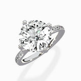 Split Shank Pave Solitaire Ring Engagement Ring - The Better Diamonds