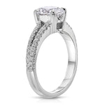 Split Shank Solitaire 1.57 ct Oval Engagement Ring in White Gold - The Better Diamonds