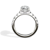 Timeless Hidden Halo 2.12 ct Oval Engagement Ring in White Gold - The Better Diamonds