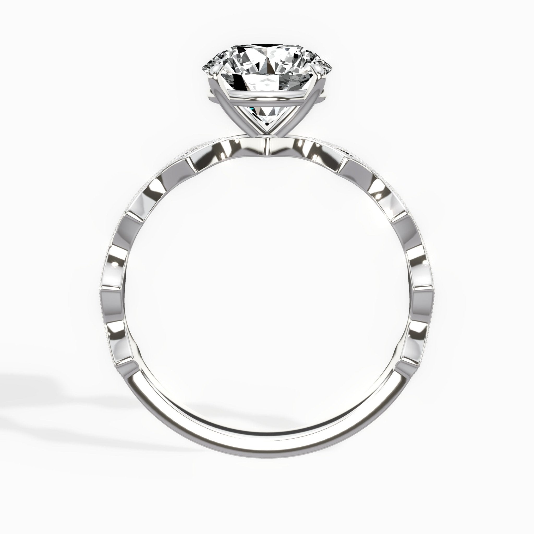 Timeless Solitaire 1.52 ct Round Engagement Ring in White Gold - The Better Diamonds