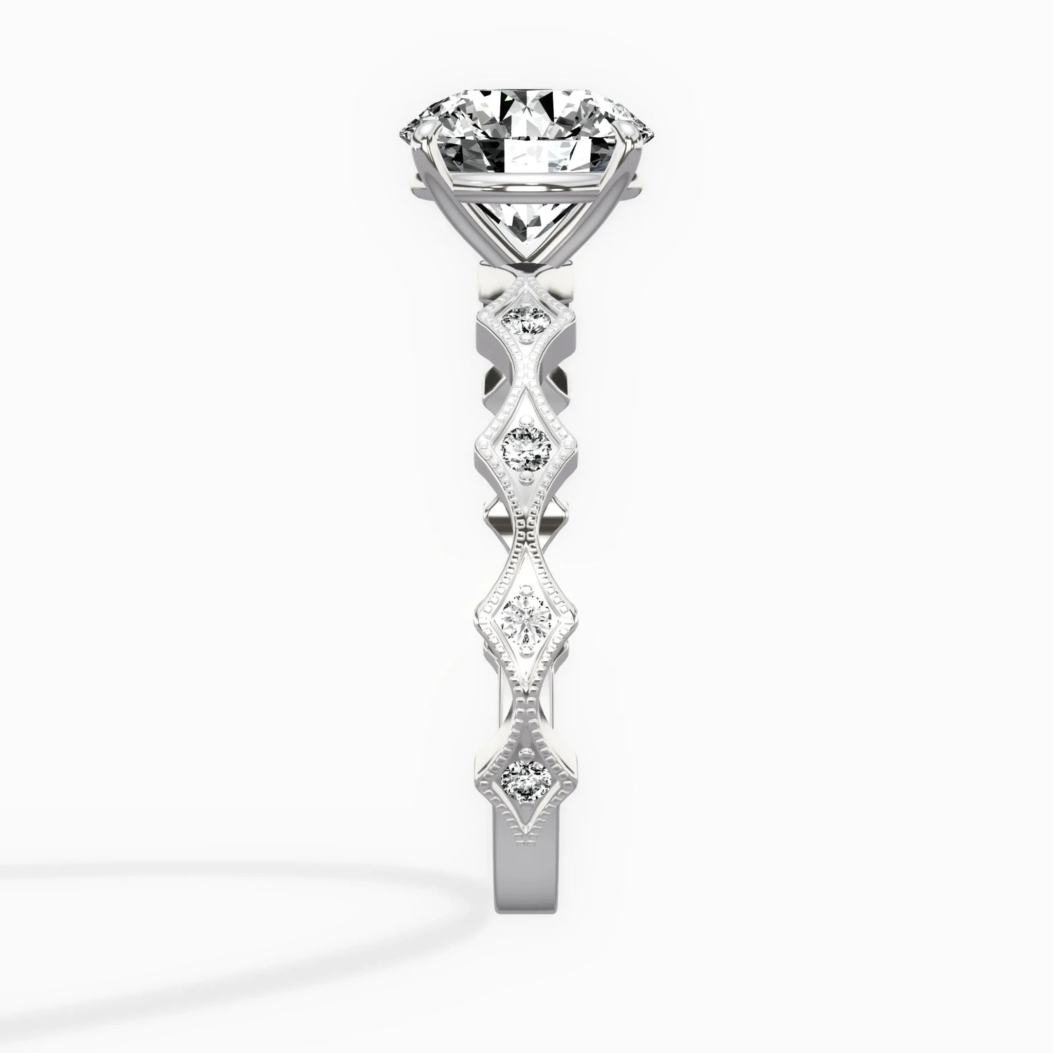 Timeless Solitaire 1.52 ct Round Engagement Ring in White Gold - The Better Diamonds