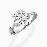 Timeless Solitaire 1.52 ct Round Lab Grown Diamond Engagement Ring in 14K White Gold - The Better Diamonds